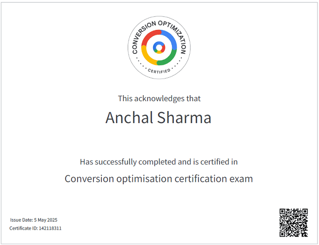 conversion optimization certified