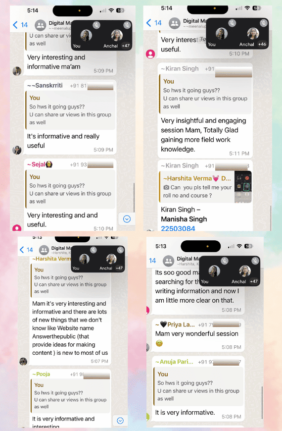 students testimonials anchal sharma